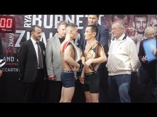 UNIFICATION CLASH! RYAN BURNETT v ZHANAT ZHAKIYANOV - OFFICIAL WEIGH IN & HEAD TO HEAD