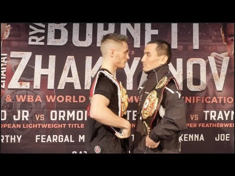 RYAN BURNETT v ZHANAT ZHAKIYANOV - OFFICIAL HEAD TO HEAD @ FINAL BELFAST PRESS CONFERENCE