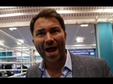 EDDIE HEARN ON PULEV PULLOUT, JOSHUA-TAKAM, WHYTE,  GROVES-EUBANK, SCHAEFER BEEF, DIGS AT DiBELLA!
