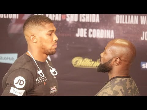 INTENSE!! ANTHONY JOSHUA v CARLOS TAKAM - OFFICIAL HEAD TO HEAD / JOSHUA v TAKAM