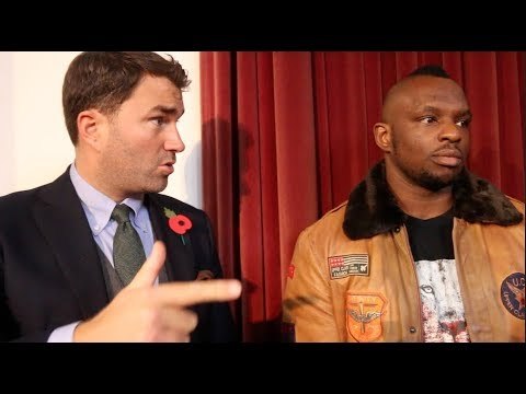 DILLIAN WHYTE & EDDIE HEARN UNCUT! - ON DEONTAY WILDER OFFER, HELENIUS, MONEY & THEIR RELATIONSHIP!