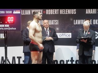 QUALITY! DAVE ALLEN DOES HEAD TO HEAD WITH INVISIBLE MAN AFTER STEPPING ON SCALES / OSHUA v TAKAM