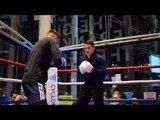HIGHLY RATED LEE McGREGOR SMASHES THE PADS WITH SHANE McGUIGAN AHEAD OF PRO-DEBUT