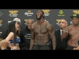 DEONTAY WILDER MAKES CORONA GIRL JUMP OUT OF HER SKIN WITH HIS FAMOUS WAR-CRY