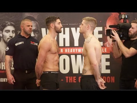 FRANK BUGLIONI v CALLUM JOHNSON - OFFICIAL WEIGH IN & HEAD TO HEAD / WHYTE v BROWNE