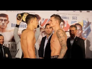 WORLD TITLE CLASH! - DMITRY BIVOL v TRENT BROADHURST - OFFICIAL WEIGH IN FROM MONACO
