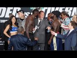 HEATED WORDS EXCHANGED!! - DEONTAY WILDER v BERMANE STIVERNE - OFFICIAL WEIGH IN & HEAD TO HEAD