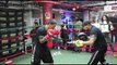 LUIS 'CUBA' ARIAS (FULL & COMPLETE) MEDIA WORKOUT FROM MENDEZ BOXING GYM, NYC / JACOBS v ARIAS