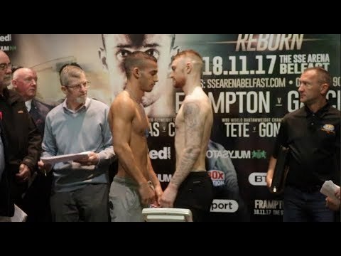 LEWIS CROCKER v GYULA ROZSAS - OFFICIAL WEIGH IN & HEAD TO HEAD FROM BELFAST
