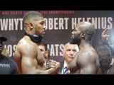 ANTHONY JOSHUA v CARLOS TAKAM **FULL & COMPLETE** WEIGH IN & HEAD TO HEAD / JOSHUA v TAKAM