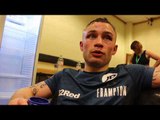 CARL FRAMPTON REACTS TO TOUGH WIN OVER HORACIO GARCIA IN BELFAST - TARGETS WINDSOR PARK DREAM