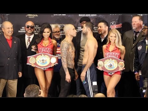END OF AN ERA!! - MIGUEL COTTO v SADAM ALI -OFFICIAL WEIGH IN & HEAD TO HEAD - COTTO LAST EVER FIGHT