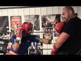 TYSON FURY v KID GALAHAD - WHEN HEAVYWEIGHT SPARS A FEATHERWEIGHT (SPARRING FOOTAGE IN CANADA)