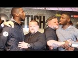 BRITISH BEEF!  LAWRENCE OKOLIE v ISAAC CHAMBERLAIN GET INTO IT DURING HEATED HEAD TO HEAD