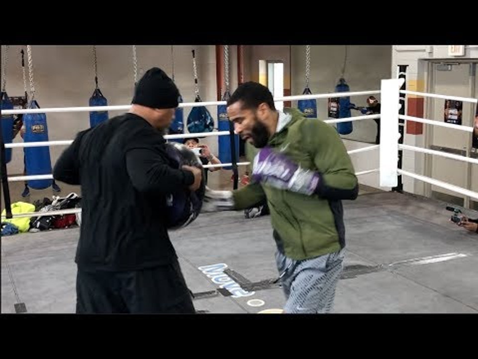 IS THIS THE MAN TO STOP ERROL SPENCE JR?! LAMONT PETERSON WORKS ON TECHNIQUE W/ BARRY HUNTER