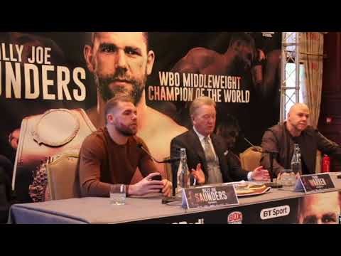 BILLY JOE SAUNDERS v DAVID LEMIEUX - *FULL & UNCUT* HOMECOMING PRESS CONFERENCE WITH FRANK WARREN