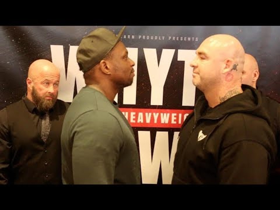 CAN WE BE CIVIL? - DILLIAN WHYTE v LUCAS BROWNE - HEAD TO HEAD @ PRESS CONFERENCE / WHYTE v BROWNE