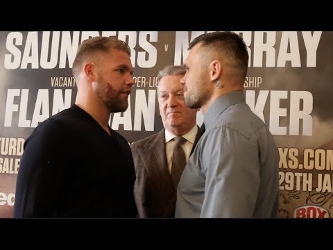 BILLY JOE SAUNDERS v MARTIN MURRAY - HEAD TO HEAD @ PRESS CONFERENCE / SAUNDERS v MURRAY