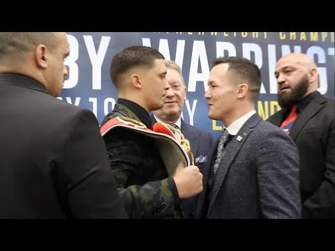 HOSTILE! - WORDS EXCHANGED! -LEE SELBY v JOSH WARRINGTON HEAD-TO-HEAD @ PRESS CONFERENCE (ELLAND RD)