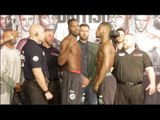 BRITISH BEEF!! LAWRENCE OKOLIE BLANKS ISAAC CHAMBERLAIN IN OFFICIAL WEIGH IN & HEAD TO HEAD