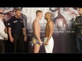 TED CHEESEMAN v CARSON JONES - OFFICIAL WEIGH IN & HEAD TO HEAD / BRITISH BEEF