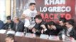 MAYHEM!! AMIR KHAN FLIPS OUT & THROWS GLASS OF WATER OVER PHIL LO GRECO AFTER HE INSULTS HIS WIFE!!