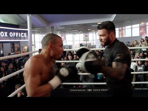 RAW POWER! - CHRIS EUBANK JR SMASHES THE PADS AHEAD OF GEORGE GROVES CLASH / GROVES v EUBANK JR