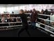 CHRIS EUBANK JR SHOWS LIGHTNING SPEED IN THE RING - AS HIS FATHER WATHCES ON / GROVES v EUBANK JR