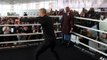 CHRIS EUBANK JR SHOWS LIGHTNING SPEED IN THE RING - AS HIS FATHER WATHCES ON / GROVES v EUBANK JR