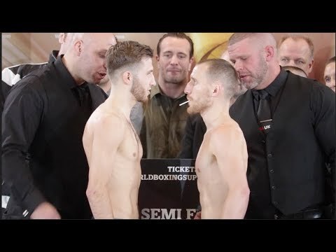 HOSTILE! RYAN WALSH v ISAAC LOWE - OFFICIAL WEIGH IN & HEAD HEAD / GROVES v EUBANK JR
