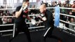 HAS GEORGE GROVES GOT THE POWER TO KO EUBANK? - GEORGE GROVES SMASHES THE PADS WITH SHANE McGUIGAN