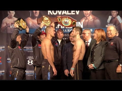 BONE KRUSHER!! SERGEY KOVALEV v IGOR MIKHALKIN - WEIGH IN & HEAD TO HEAD /KOVALEV v MIKHALKIN