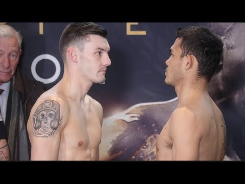 LEIGH WOOD v RAFAEL CASTILLO - OFFICIAL WEIGH IN & HEAD TO HEAD / RISE AGAIN