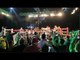 BOXING FANS HAVING A GREAT TIME SUPPORTING MICHAEL CONLAN ON ST PADDY'S DAY IN NEW YORK -