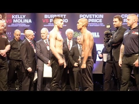 PBK!! JOSH KELLY v CARLOS MOLINA - OFFICIAL WEIGH IN & HEAD TO HEAD / JOSHUA v PARKER