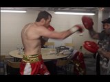 NOW OR NEVER! HEAVYWEIGHT DAVID PRICE WARMING UP BEFORE POVETKIN CLASH (UNSEEN) DRESSING ROOM VIDEO