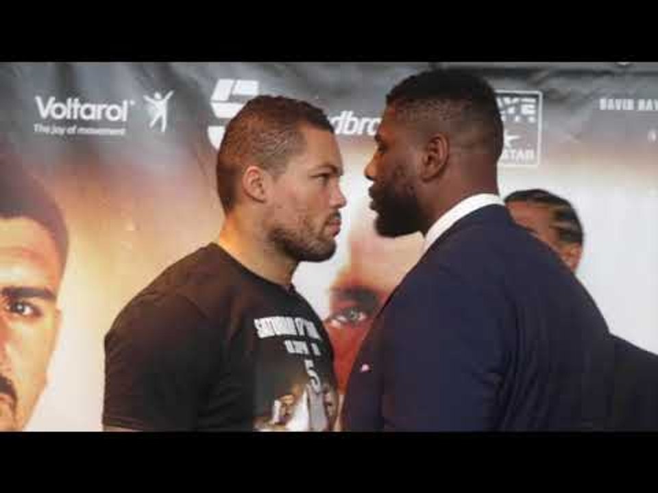 HEAVYWEIGHT BREATH! JOE JOYCE v DONNIE PALMER - OFFICIAL HEAD TO HEAD AS MENTOR DAVID HAYE WATCHES
