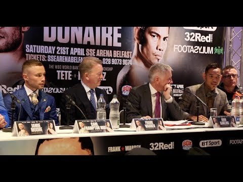 CARL FRAMPTON v NONITO DONAIRE - *FULL* (UNCUT) FINAL PRESS CONFERENCE WITH FRANK WARREN (BELFAST)