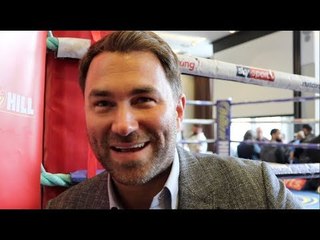EDDIE HEARN ON KHAN v LO GRECO, BROOK PACQUAIO, JOHNSON/YARDE & WILDER UPDATE & SOCCER AM APPEARANCE