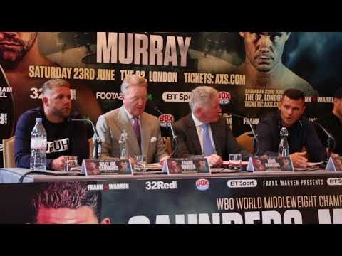 BILLY JOE SAUNDERS v MARTIN MURRAY - *FULL & UNCUT* PRESS CONFERENCE WITH FRANK WARREN (JUNE 23)