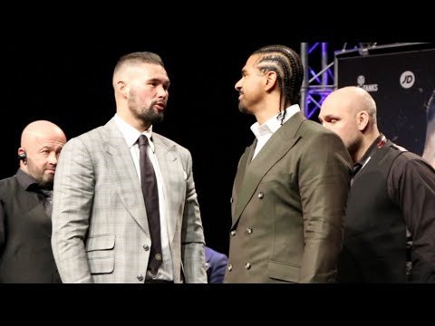 WORDS EXCHANGED! - TONY BELLEW v DAVID HAYE - FACE OFF @ LIVERPOOL PRESS CONFERENCE