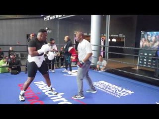 BIG BABY! JARREL MILLER (COMPLETE) MEDIA WORKOUT AHEAD HEAVYWEIGHT CLASH W/ JOHANN DUHAUPAS