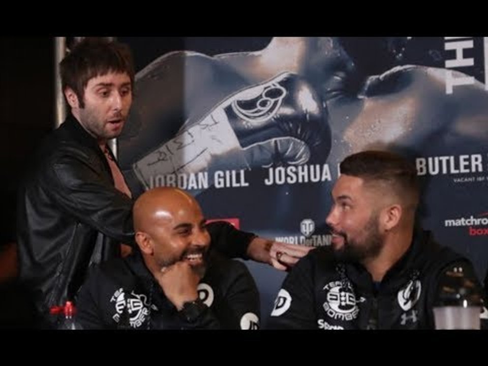 BEEF! - 'PICK ON SOMEONE YOUR OWN SIZE!' - JAY FROM INBETWEENERS OFFERS OUT TONY BELLEW IN PRESSER!