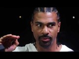 'IM GOING TO BUST HIM UP & MAKE HIM PAY!' - DAVID HAYE ON TONY BELLEW, PAST INJURIES & HIS MINDSET