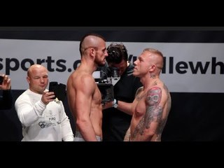 SOME HAIRCUT LAD! -  KODY DAVIES v PRZEMYSLAW GORGON - OFFICIAL WEIGH-IN / BELLEW-HAYE 2