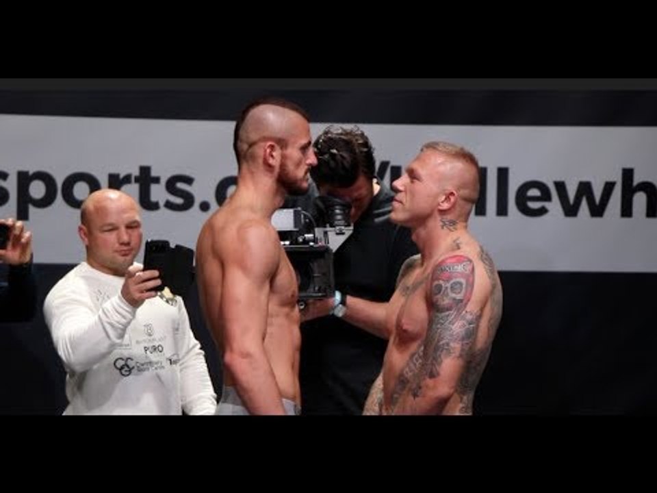 SOME HAIRCUT LAD! -  KODY DAVIES v PRZEMYSLAW GORGON - OFFICIAL WEIGH-IN / BELLEW-HAYE 2