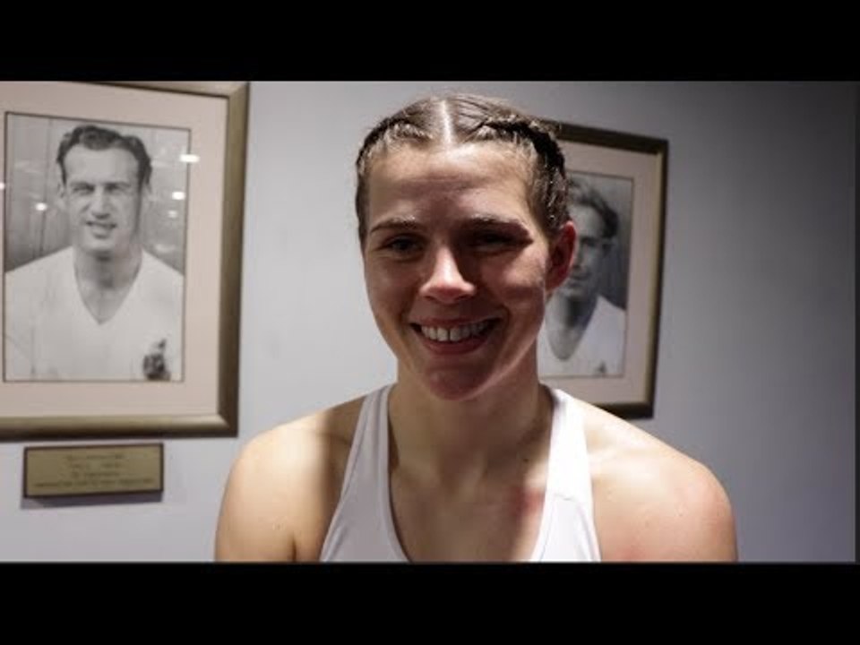 SAVANNAH MARSHALL REACTS TO 2 ROUND DESTRUCTION ESTER KONECNA IN UK DEBUT - / SEXTON v FURY