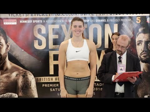SAVANNAH MARSHALL v ESTER KONECNA - OFFICIAL WEIGH IN & HEAD TO HEAD / SEXTON v FURY
