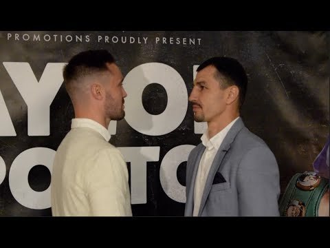 JOSH TAYLOR v VIKTOR POSTOL -OFFICIAL HEAD TO HEAD @ ANNOUNCEMENT PRESS CONFERENCE / TAYLOR v POSTOL