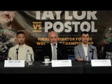 JOSH TAYLOR v VIKTOR POSTOL - (FULL & COMPLETE) PRESS CONFERENCE W/ BARRY McGUIGAN / TAYLOR v POSTOL